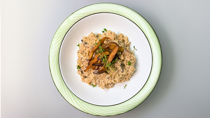 오트밀 버섯 리조또