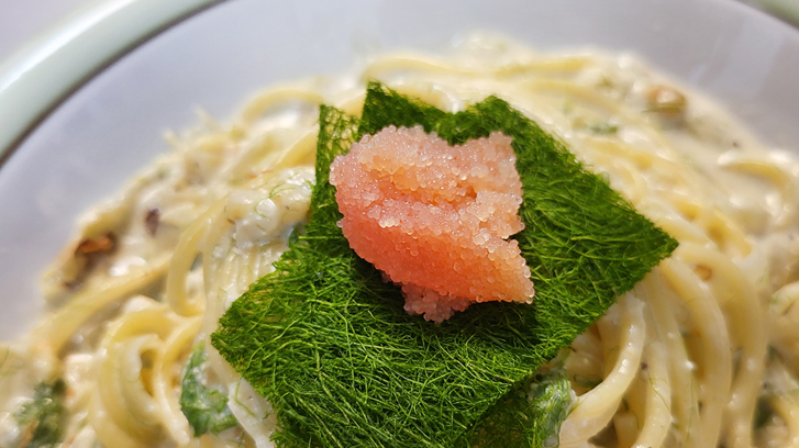 감태명란크림 파스타